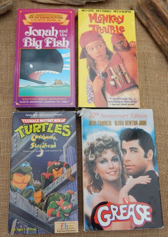 4 VHS Tapes / Teenage Mutant Ninja Turtles Cowabunga, Shredhead