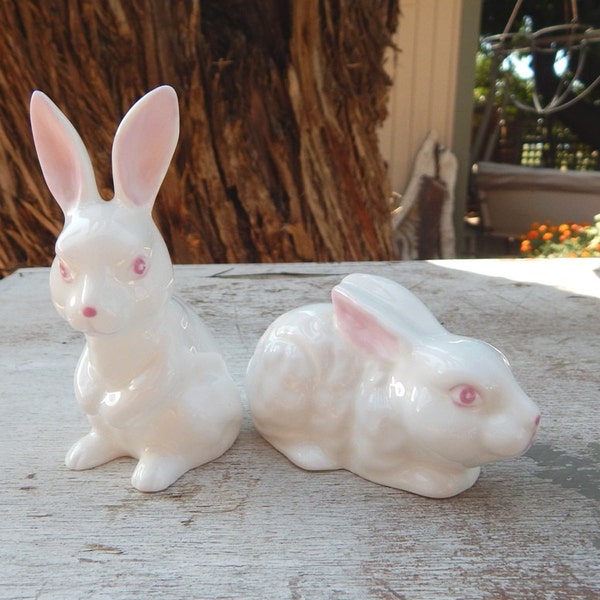 Blanco porcelana conejitos ~ blanco porcelana conejos ~ par de conejitos blancos ~ par de conejos blancos ~ blanco conejo ~ blanco conejo