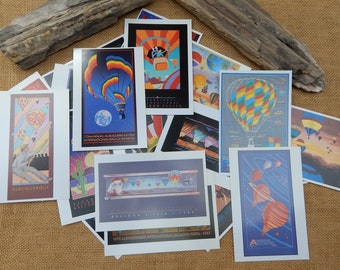 22 Albuquerque International Balloon Fiesta Poster Cards 1979-2000  /  NOS Albuquerque Balloon Fiesta Poster Cards in Folio  / ABQ Souvenir