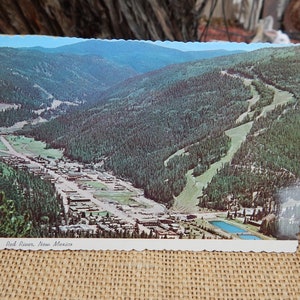 1960&#39;s Red River New Mexico Unused Postcard  /  NOS Red River NM Postcard  /  Red River in the Sangre De Cristo Mountains  /  New Old Stock