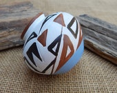 Southwest Style Painted Pot ~ Small Southwest Style Hand Painted Ceramic Pot ~ Unsigned Southwest Painted Small Pot ~ SW Decoration