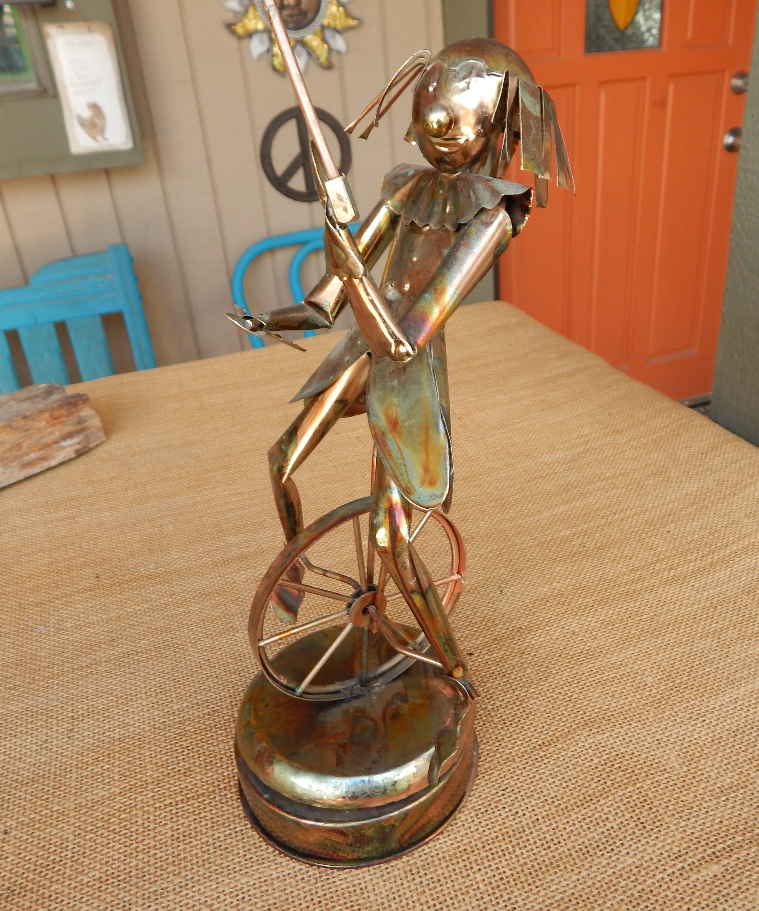 Copper Clown Sankyo Music Box 