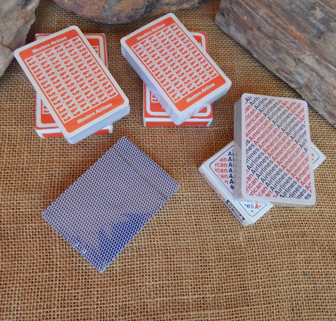 4 Decks Vintage Airline Playing Cards + 1 Gold Crown SEALED ~ 2 Decks ...