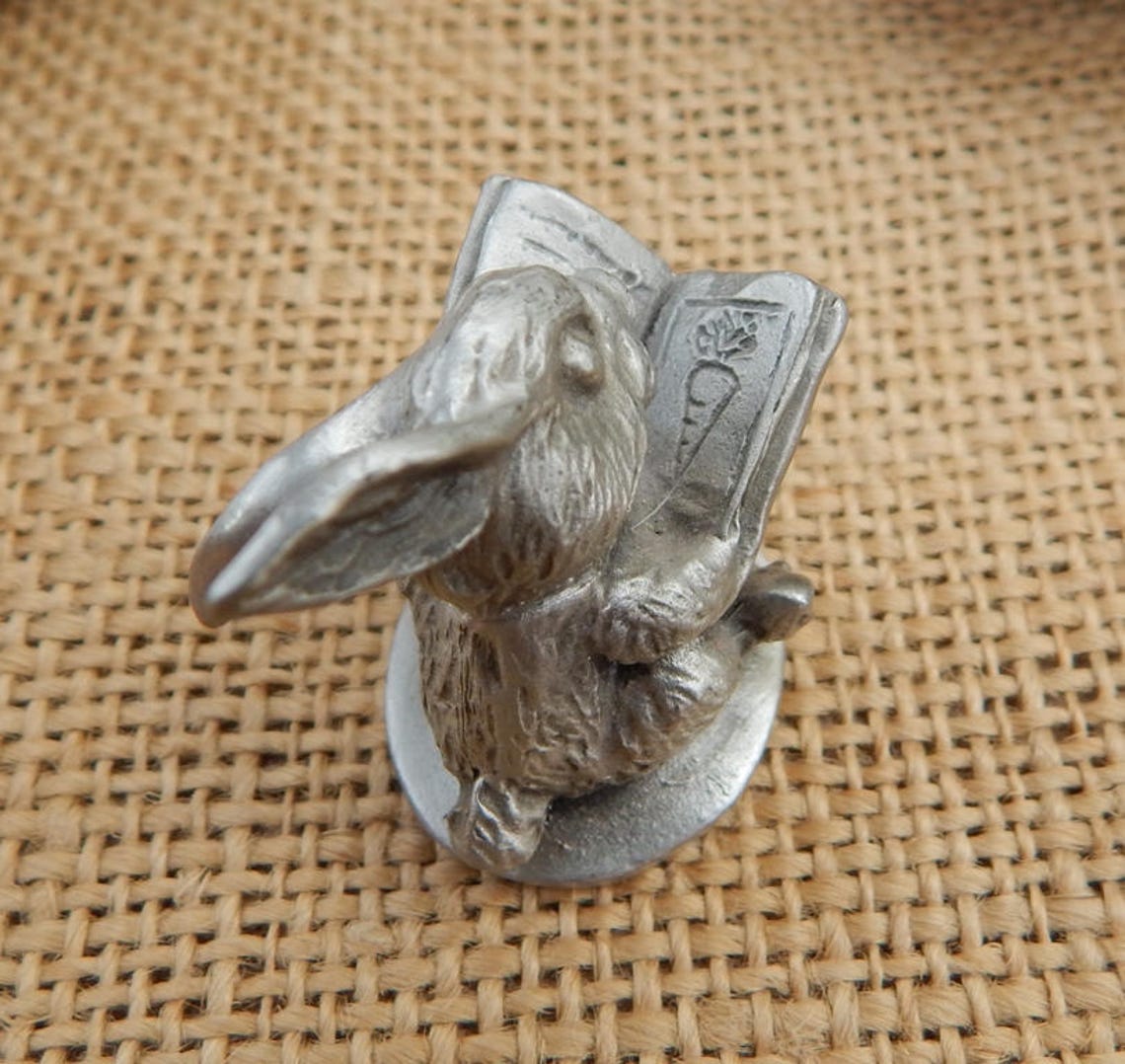1980 Hasper Hudson Pewter Rabbit USA Pewter Rabbit Etsy