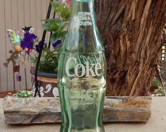 3 Vintage Coke Bottles  / 3 Coca-Cola Bottles  /  1980's Coke Bottles Return for Refund Money Back Bottle  /  Coke Bottles  /  Green Bottles