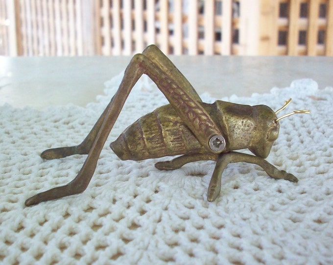 Vintage Brass Cricket Good Luck Cricket Etsy