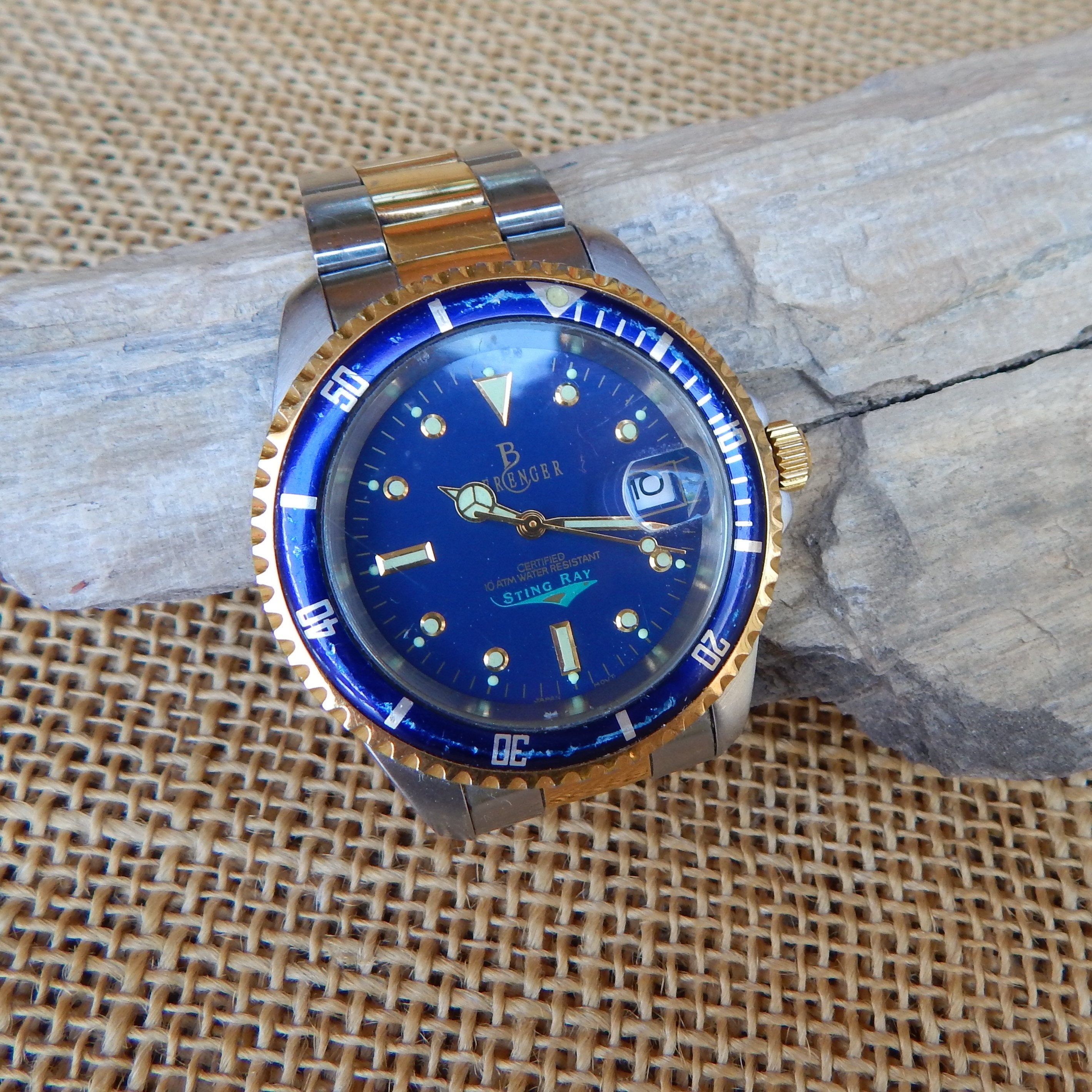 Blauling watch with stingray band Genuine Stingray Watch Strap 20mm 22mm Handmade Leather  main image 4