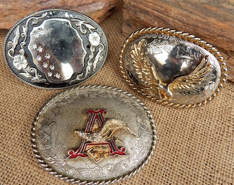 3 Salvaged Buckles for Parts or Pieces  ~  Project Buckles  ~  Well Worn Buckles  ~  3 Salvaged or Reclaimed Buckles