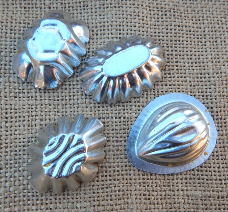 7.00 SALE / Aluminum Tart Shell Molds / 4 Small Tart Shell Etsy