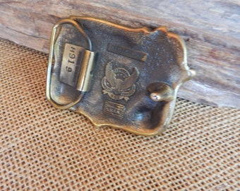 1982 Enameled Country Music Buckle ~ Serial Number H919