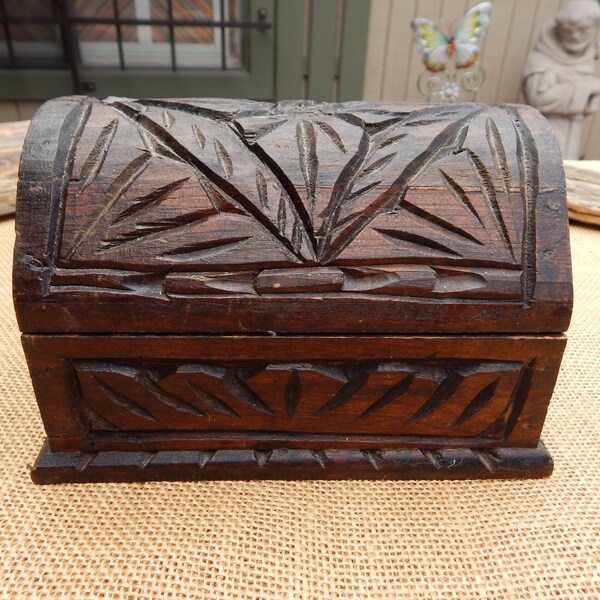Wood Treasure Chest Etsy