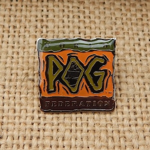 Authentic 1994 POG Pin  /  World POG Federation Pin  /  1994 World Pog Federation Pin  /  NOS Pog Pin  /  1994 Vintage Collectible Pog Pin
