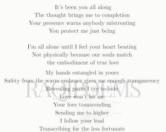 Poema de amor romántico - Descarga digital