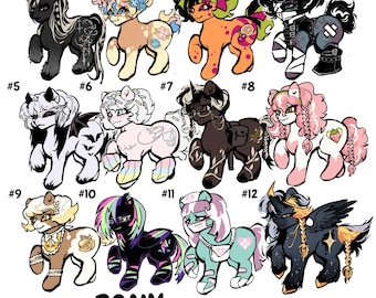 Personaje original de Pony Furry Adoptables