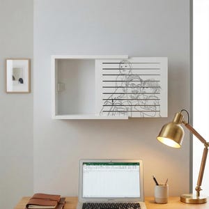 Personalisierte WLAN-Routerbox, Routerabdeckung mit Foto, WLAN-Aufbewahrungsbox, Routerversteck, Kabelmanagementbox, individuelle Wohndekoration