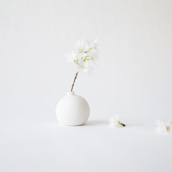 Small porcelain bud vase