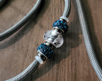 36" Grey Quality Handmade Dog Show Lead