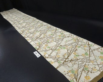 KK779A6 Silk Kimono Fabric Vintage(1950-1980) Plum Blossom Cream