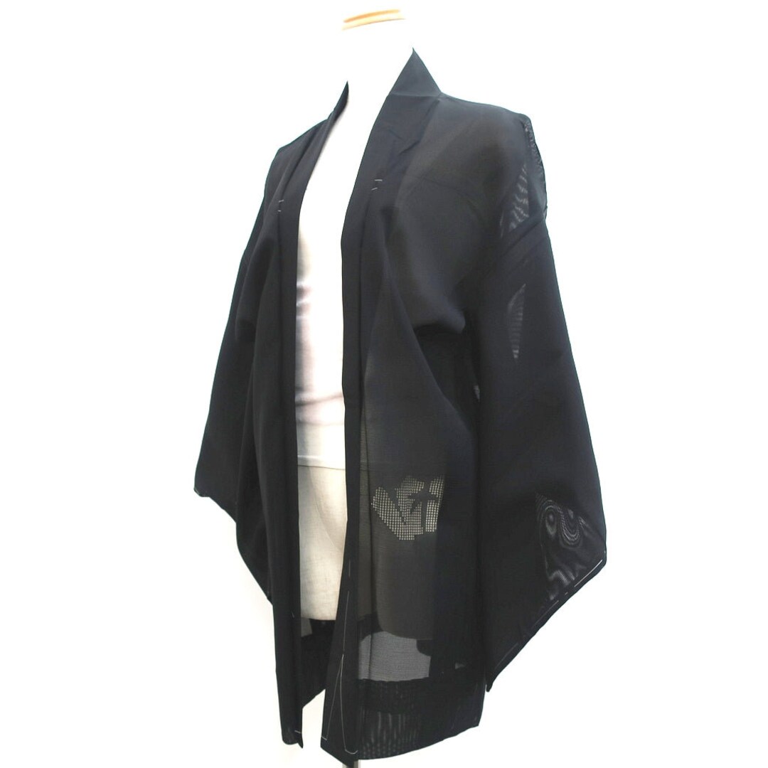 K*E様 MNMM HAORI / BLACK Size 1 Haori Jacket Vintage(1950-1980) Black See-through Folding