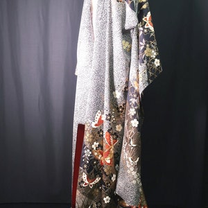 Fukuro Obi Gold White Bird Pagoda Zen Temple Silk BB278V6 - Etsy