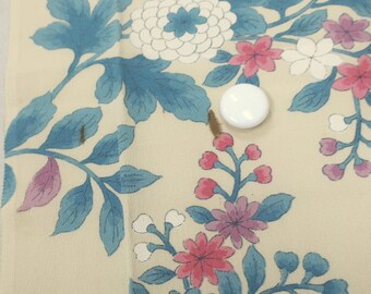 ★専用★ Swedish vintage cloth・* Snowflake Mid-Century Swedish Rug in Blue, Grey, White, and