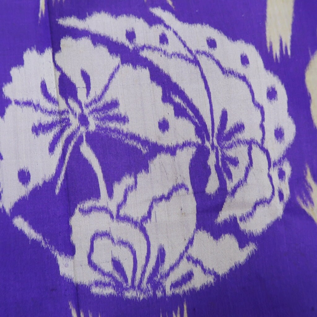 KK1273B5 Silk Kimono Fabric Vintage(1920-1950) Meisen Crane
