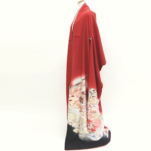 KK825A7 Cotton Kimono Fabric Vintage(1950-1980) Chouchin KK825A7 Cotton Kimono Fabric Vintage(1950-1980) Chouchin