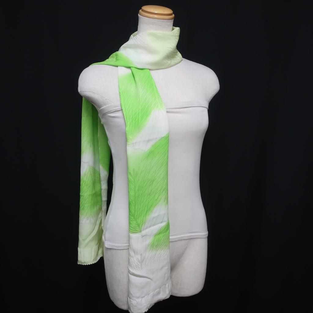 Silk Japanese Obiage Light Green 65.4x11.0in(166x28cm) A#10041 - Etsy