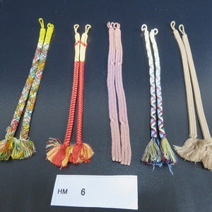 HM#6 Silk Haori Himo Flat Braid 5pcs Bundle Pack