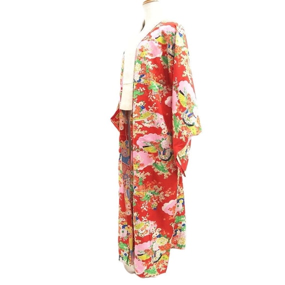 襦袢 ヴィンテージ（1950-1980）紅梅 シルク #10364F4 - Etsy 日本