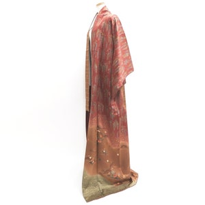 BLISSFUL KIMONO (RED & BROWN)