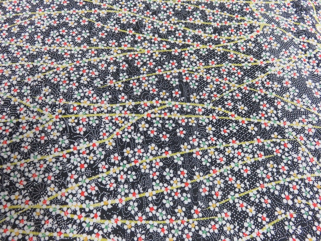 FF2534A Silk Kimono Fabric Vintage(1950-1980) Plum Blossom FF2534A Silk Kimono Fabric Vintage(1950-1980) Plum Blossom