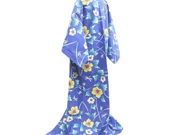 新品　浴衣　トンボ　蜻　青　ブルー　とんぼ　裄丈69㎝　未着用 新品 浴衣 トンボ 蜻 青 ブルー とんぼ 裄丈69㎝ 未着用 楽天市場