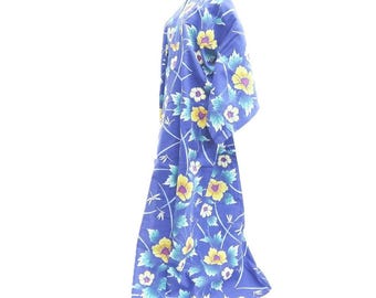 浴衣 青 トンボ柄 コットン #10751D3 - Etsy 日本