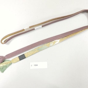 J#1084 Silk Obijime Belt Tie Braided Cord 59.1in(150cm)