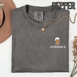 G-vitamin Guinness Beer Comfort Colors® T-shirt, rolig öltröja, St. Patrick's Day-present, irländsk pubfest-t-shirt, ölälskare bild 6