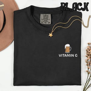 G-vitamin Guinness Beer Comfort Colors® T-shirt, rolig öltröja, St. Patrick's Day-present, irländsk pubfest-t-shirt, ölälskare bild 4