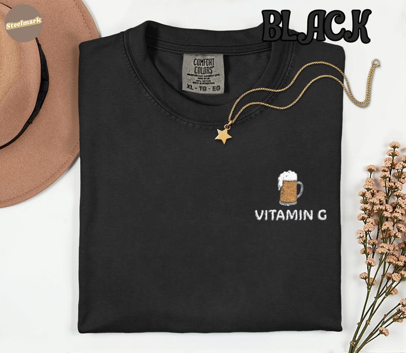G-vitamin Guinness Beer Comfort Colors® T-shirt, rolig öltröja, St. Patrick's Day-present, irländsk pubfest-t-shirt, ölälskare bild 4