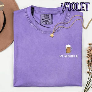 G-vitamin Guinness Beer Comfort Colors® T-shirt, rolig öltröja, St. Patrick's Day-present, irländsk pubfest-t-shirt, ölälskare bild 2