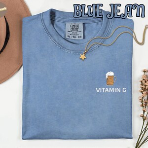 G-vitamin Guinness Beer Comfort Colors® T-shirt, rolig öltröja, St. Patrick's Day-present, irländsk pubfest-t-shirt, ölälskare bild 5