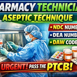PTCB Pass Fast | Pharmacy Tech Study Notes & Exam Prep NDC #, DEA verification