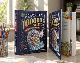 Kids Encyclopedia 100000 Whys Fun Science Facts Book, Educational Learning for Children