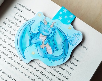 Dragon Magnetic Bookmark Cute Water Dragon Bookmark Handmade Gifts for Book Lovers Reading Accessories Blue Dragon