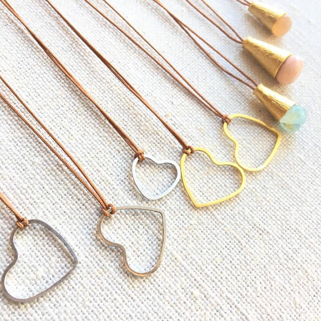 Heart Charm Chain Y Necklace