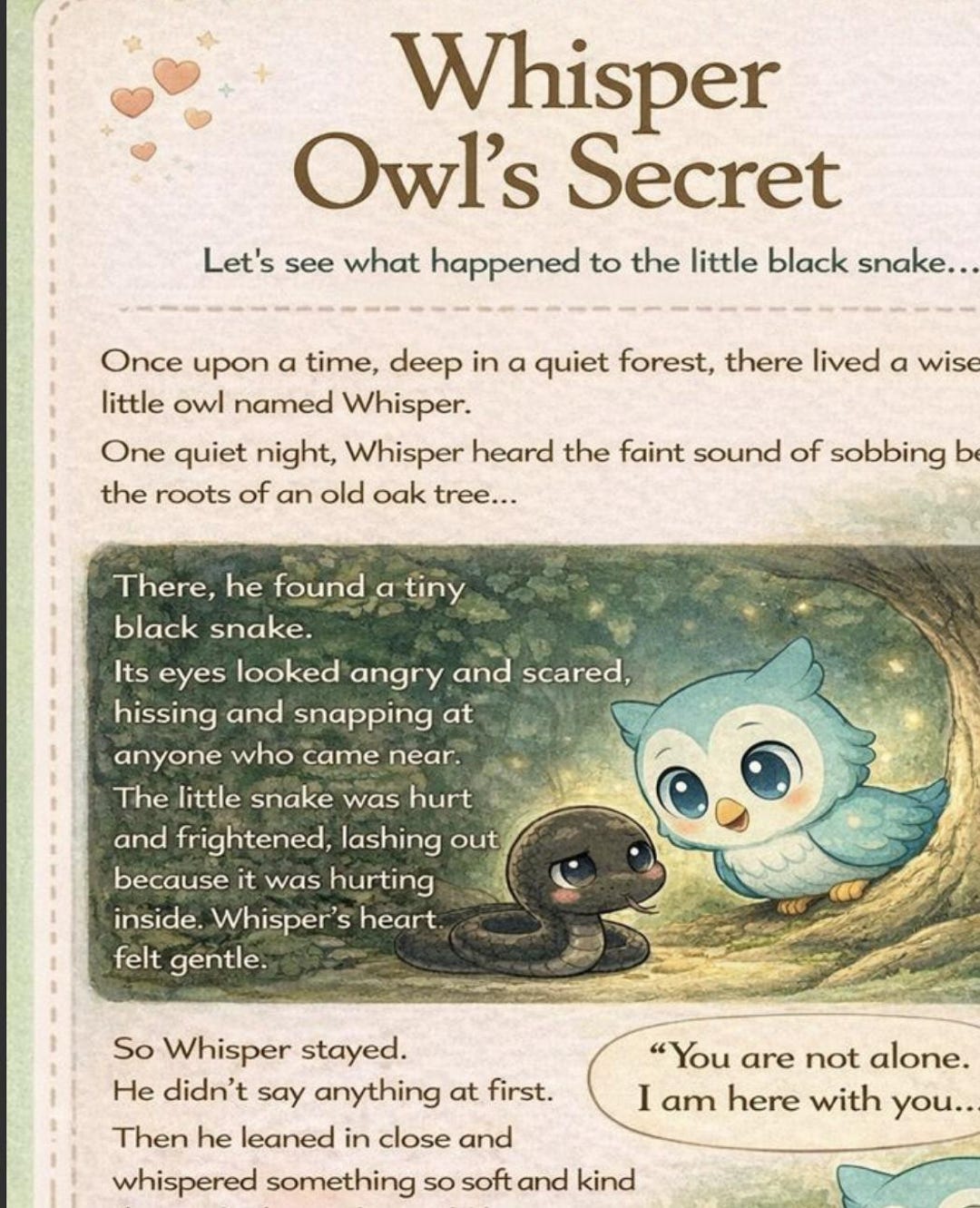 Whisper Owl’s Secret – Emotional Regulation Worksheets for Kids | Calm ...