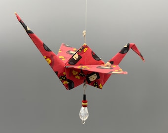 Japans origami-origami-kraanornament