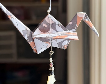 Origami kraanvogelornament kawaii beren