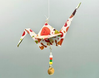 Kawaii beestjes origami kraanornament