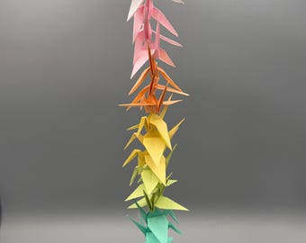Klein ombre pastelkleurige regenboogkraankoord