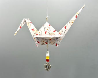 Origami kraanvogelornament kawaii kippen
